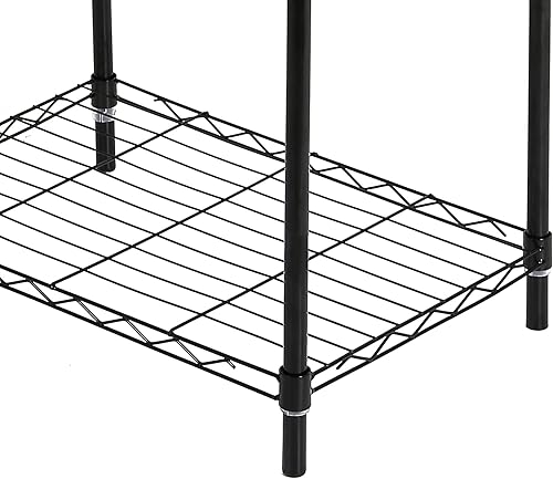 Miniatura 8 de GIA Home Series - Estantería de alambre de 5 niveles, estantes metálicos de almacenamiento para cocina y baño, juego de 2, color negro