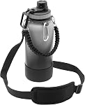 BOZ Bouteille en acier inoxydable XL (1 L / 32oz) Grande bouche, BPA Bouteille d'eau en métal libre, bouteille d' eau isolante à double paroi sous vide, bouteille Sport Water, bouteille en acier (rose blush)