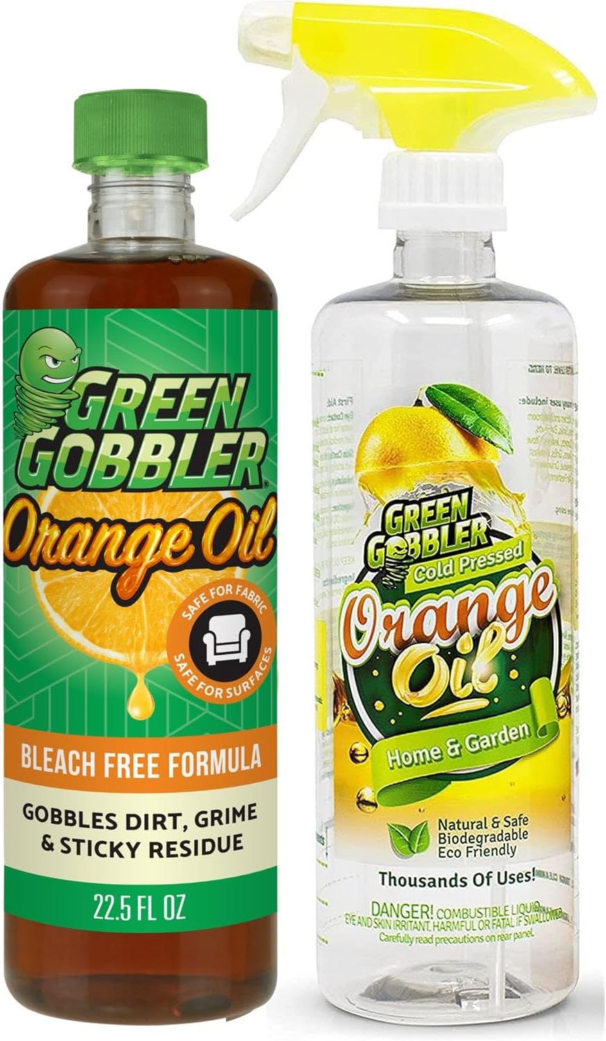Green Gobbler Pure Cold Pressed ORANGE OIL Concentrate - 22.5 oz (D-Limonene)