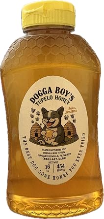 Tupelo Honey - 100% Pure Raw Unfiltered - 16oz Plastic Jar by Dogga Boy Hives