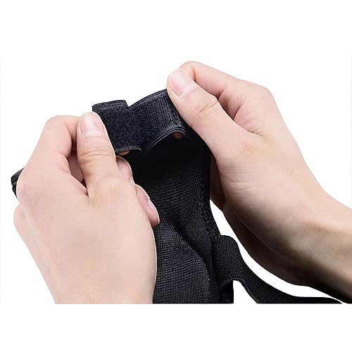 Miniatura 4 de Luwint Juego de equipo de protección para patinaje para niños, rodilleras y coderas, muñequera para niños y niñas de 3 a 7 años (negro)