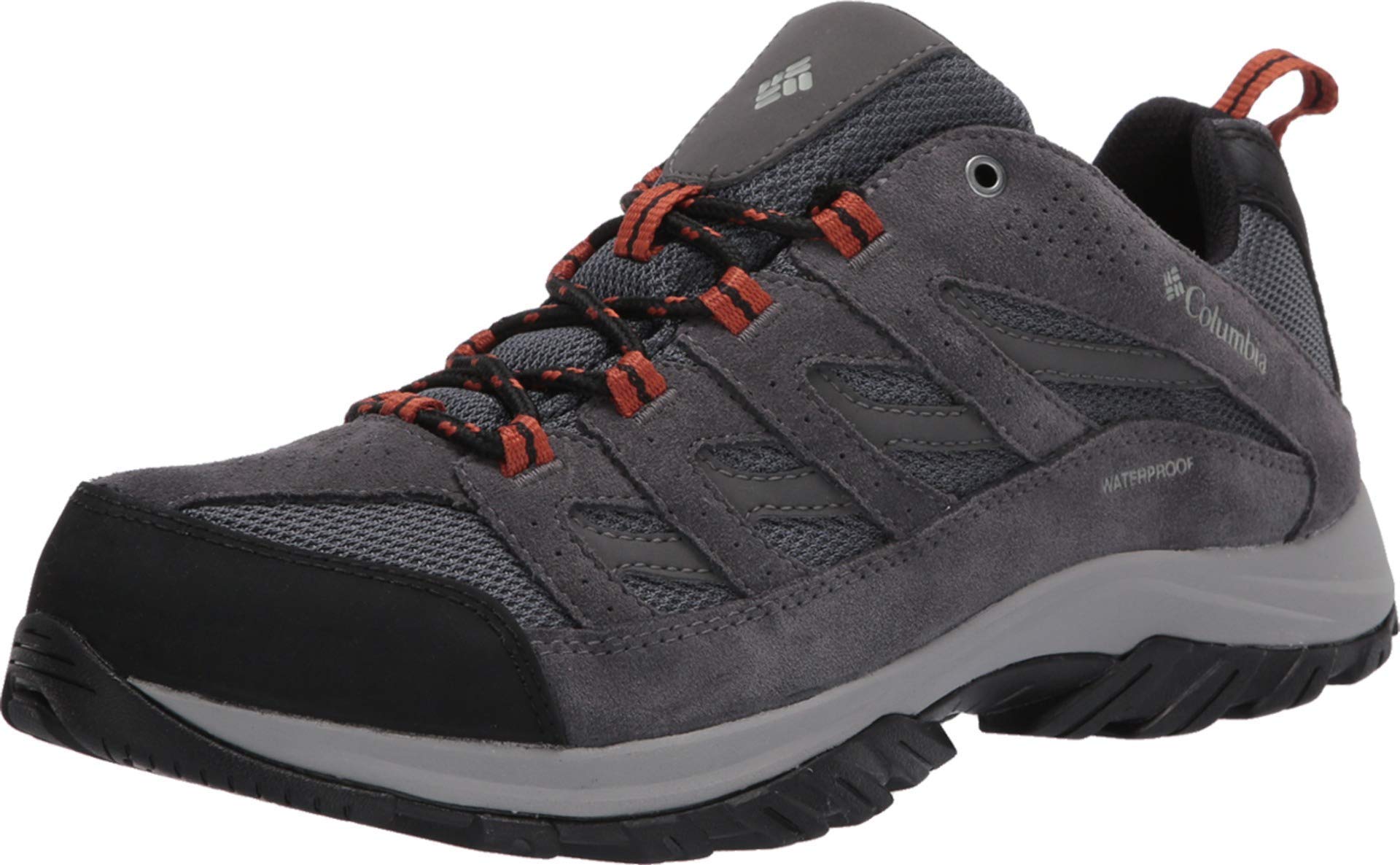 Columbia Men's Crestwood WP waterproof low rise hiking shoes, Grey (Graphite x Dark Adobe), 7.5 UK