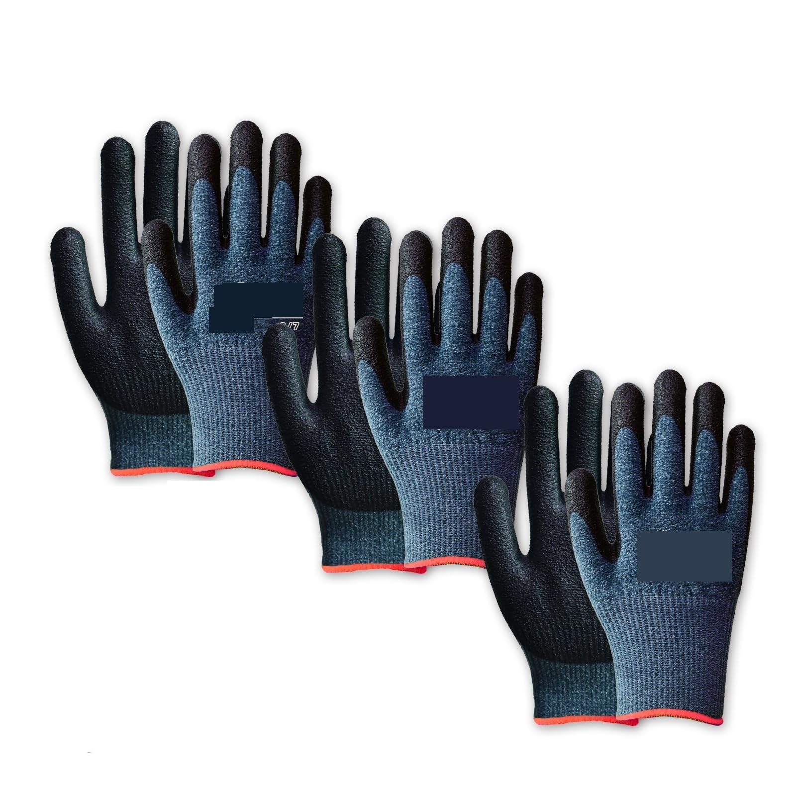 Guanti da lavoro invernali Touchscreen Calore invernale leggeri in materiale microfibra 3 paia(M 3Pairs)