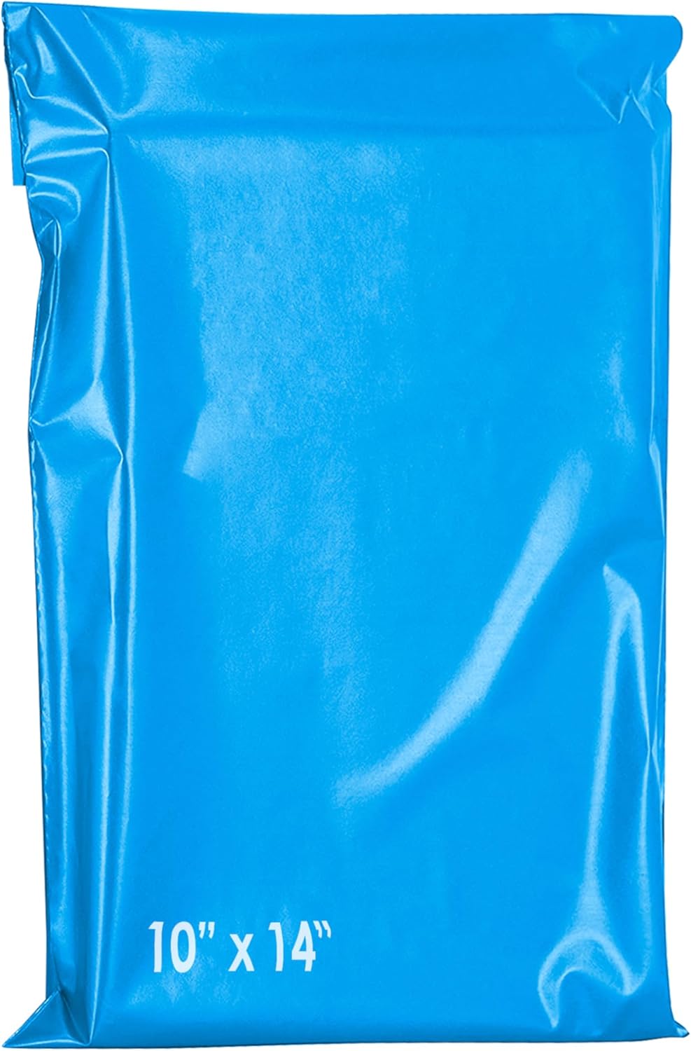 60 Mailing Postal Self-Seal Closure Plastic Bags - 10 x 14 Inch Envelopes for Posting Clothes, Postal, Packaging, Shipping Bags - Tempered Proof, Secure Medium Postage Bags Blue