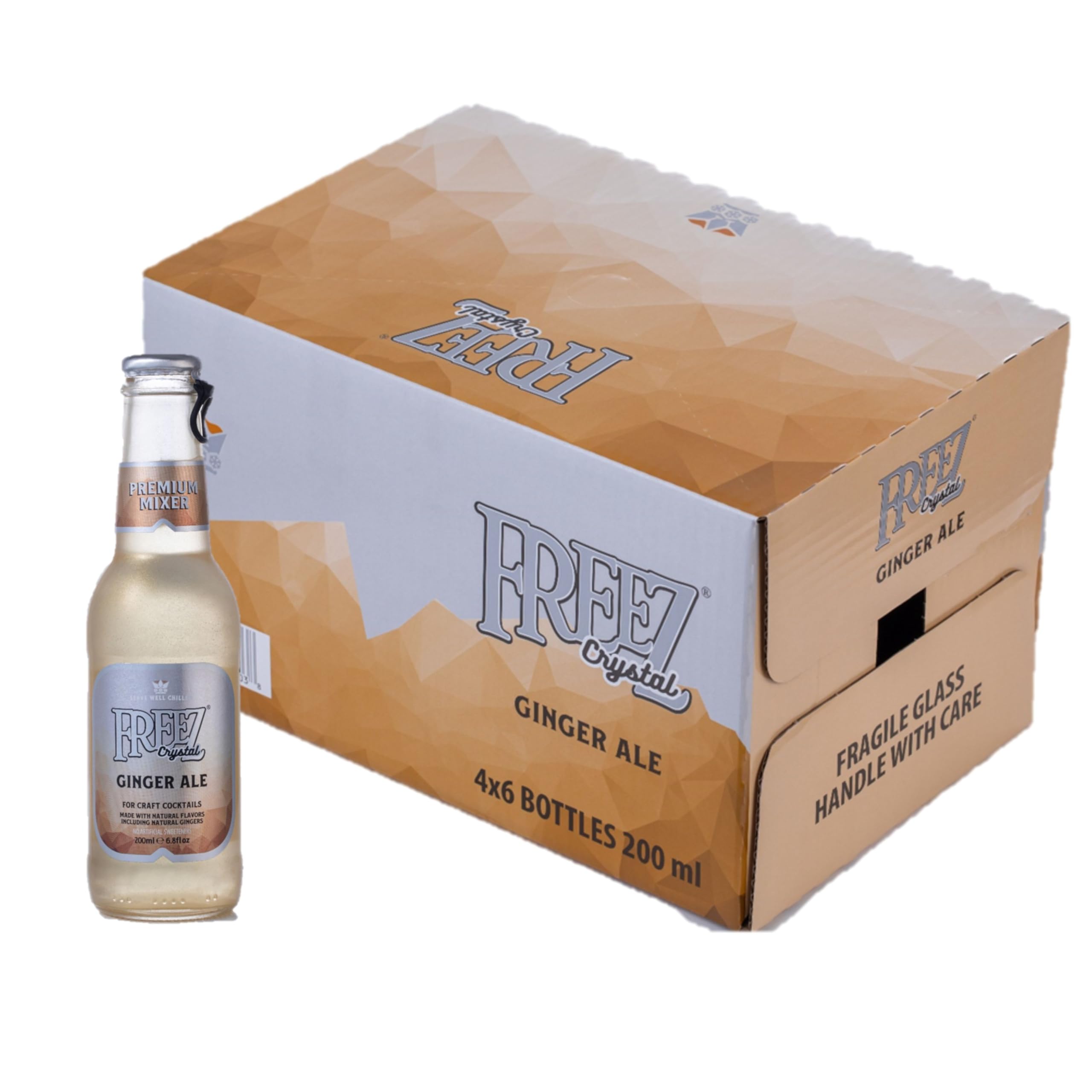 Freez Crystal Ginger Ale 24 x 200 ml