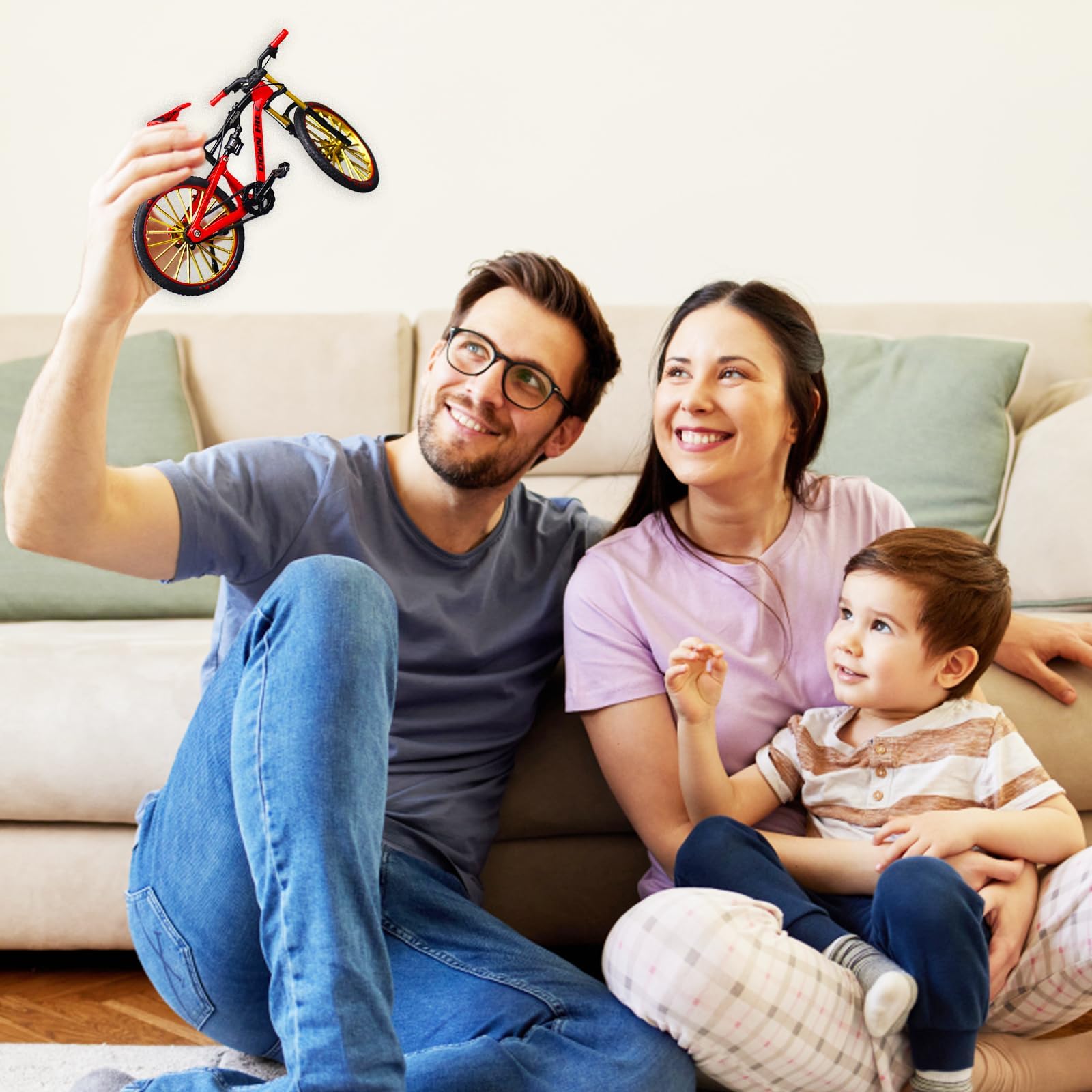 Giocattolo Mini Bici 1:10,Modellino di Bicicletta in Lega,Modello Mini Bici,Finger Mountain bike,mini bike,Della Bicicletta Della Lega Modellin Per l'insegnamento,Ufficio,Club,Casa