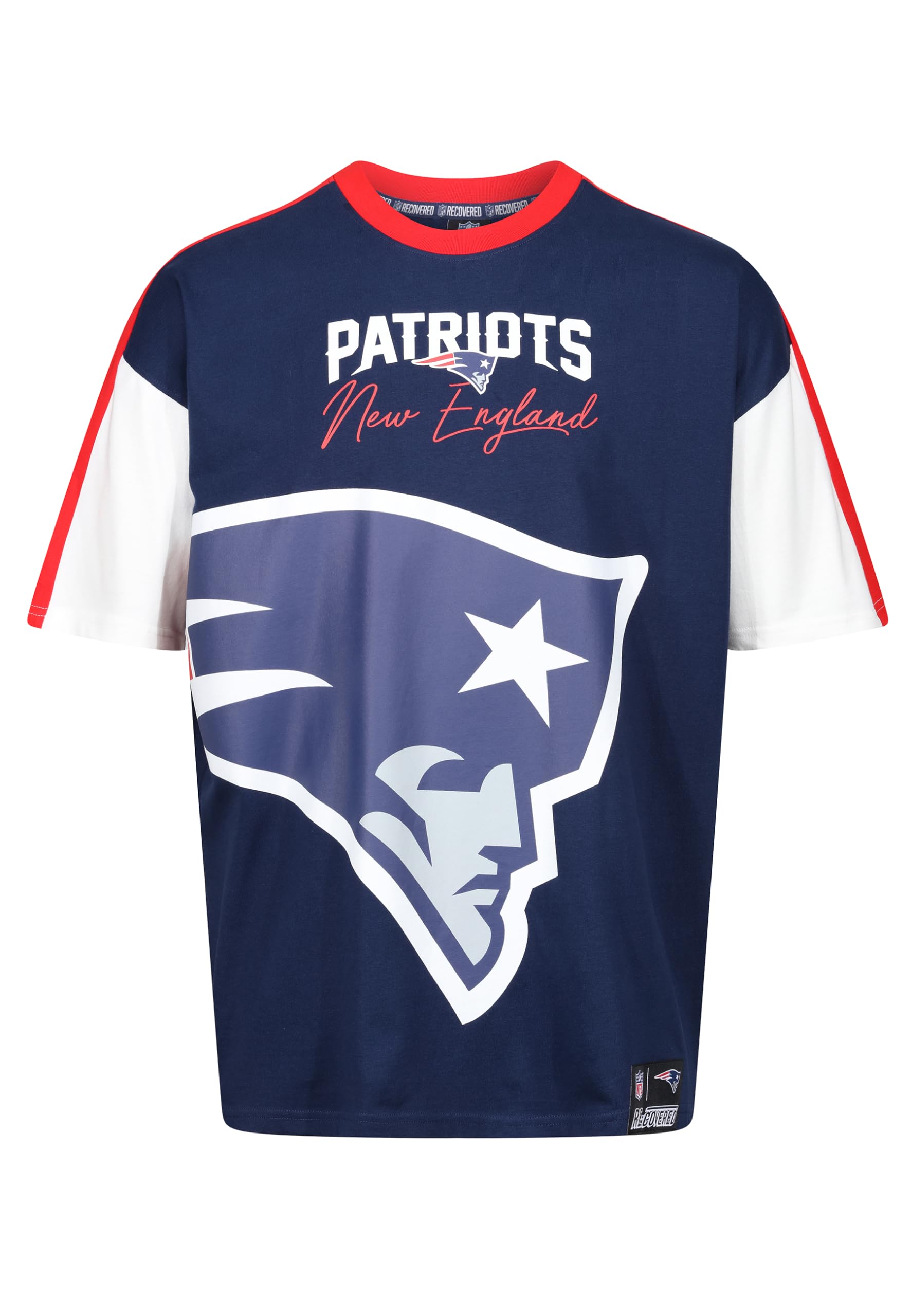 Recovered NFL Oversized Corte y Costura Camiseta Fanshirt Fútbol con Logotipo