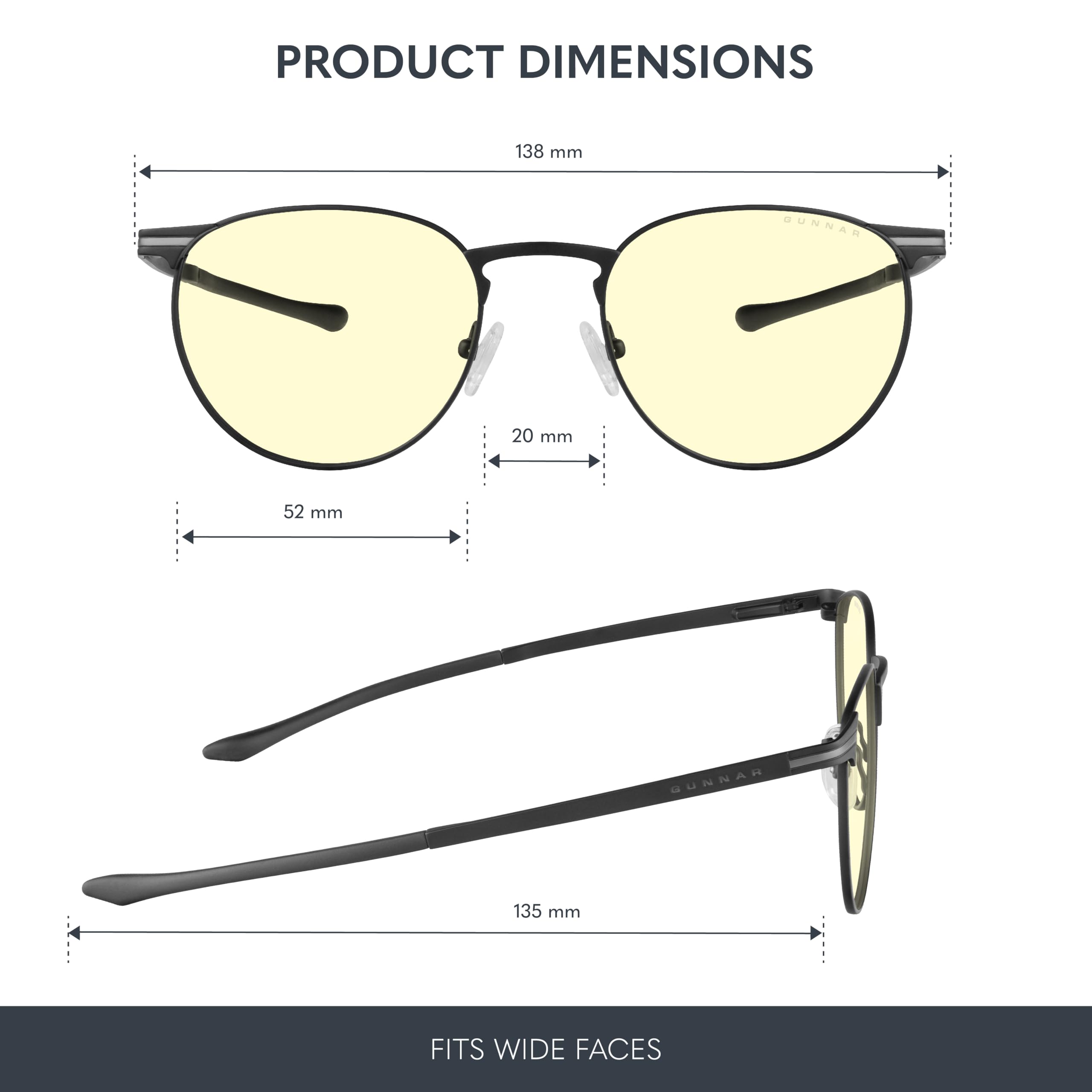 Gunnar Titanium Blaulichtfilter-Brille - Mateo