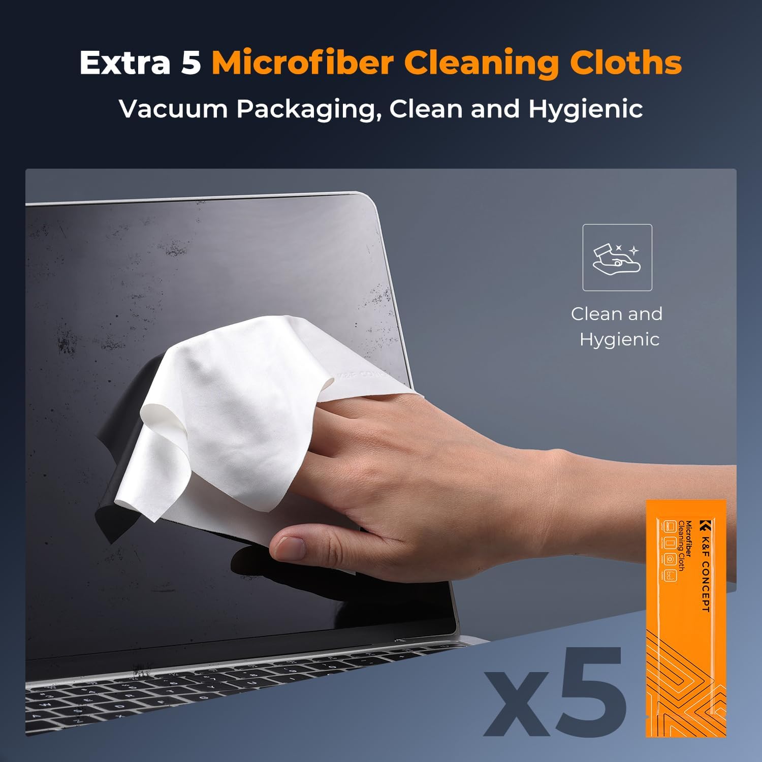 K&F CONCEPT Blower & Suction 2 in 1 Compressed Air Duster, with LED Light,150000RPM Electric Air Duster, 3 Gear Adjustable&Portable, Dust Blower for Computer, Keyboard, House, Outdoor and Car - Image 8