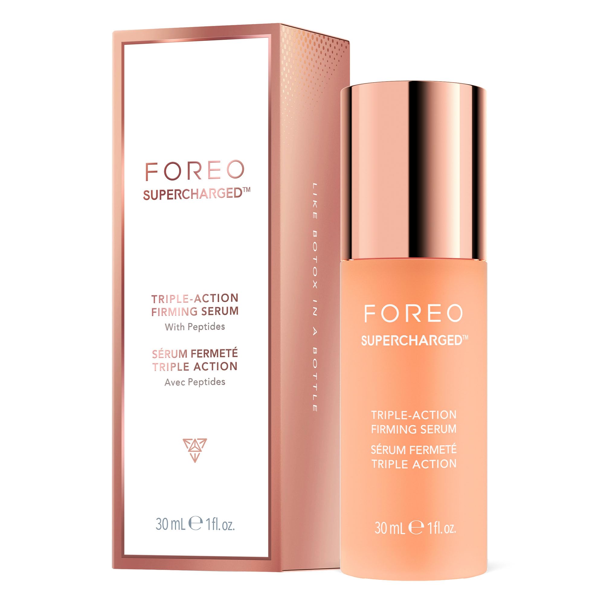 FOREO SUPERCHARGED Triple-Action Firming Serum - Conductive Gel - Anti-aging Face Care - Hyaluronic Acid & Squalane - All Skin Types - Vegan & Cruelty-Free - 30ml