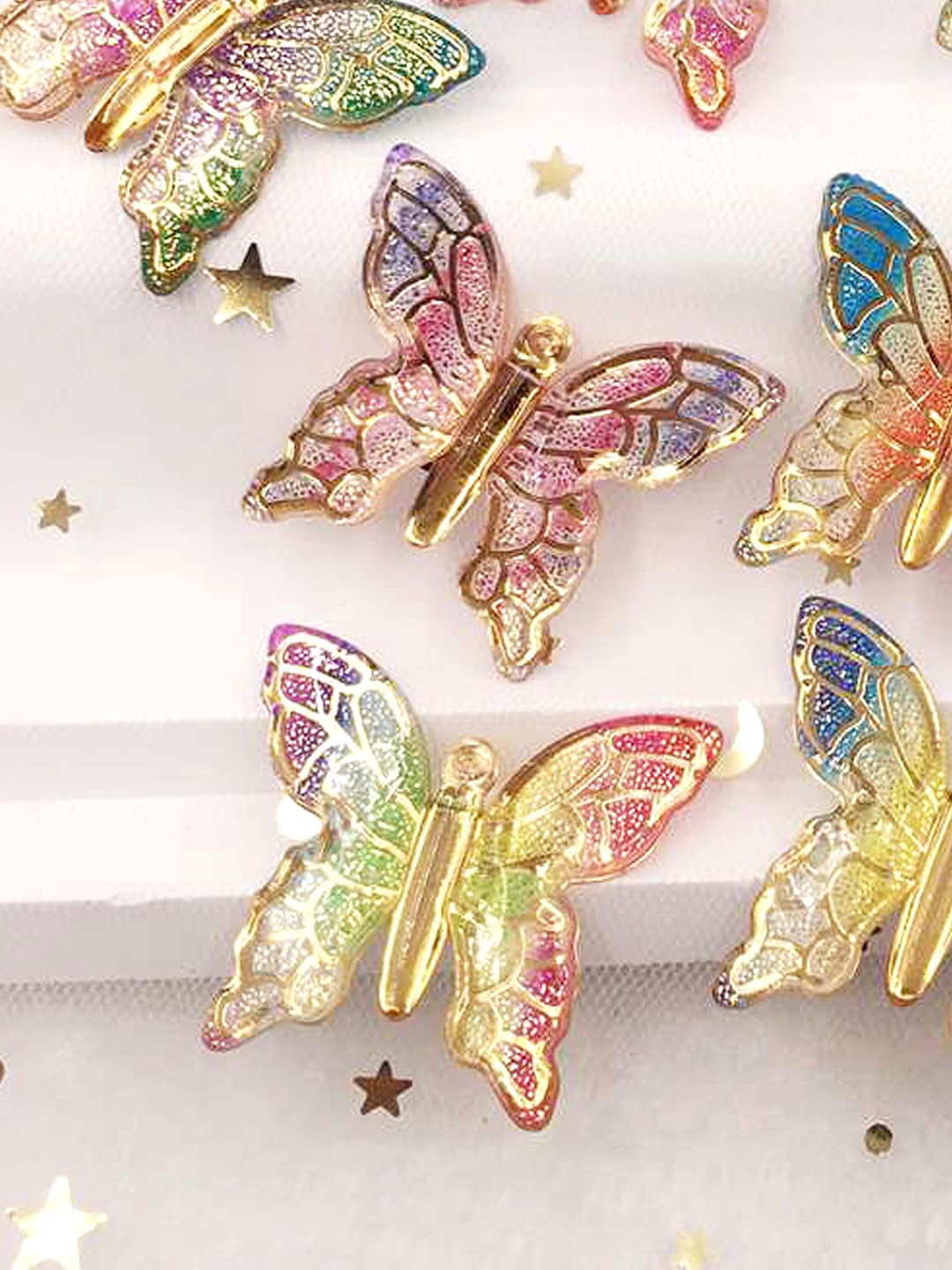 3 Pcs Butterfly Hairclips, Stylish Hair Accessories