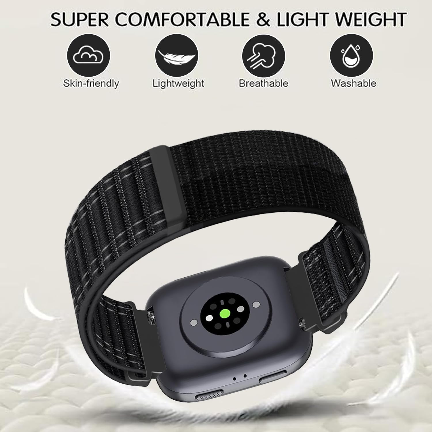 22mm Nylon pasek Dotyczy Amazfit GTR 47mm/GTR 2/GTR 2e/GTR 3/GTR 3 Pro/GTR 4/GTR 4 Pro/Stratos 3/2 Sport pasek,kompatybilny Coros Pace 4/3/APEX 2 PRO/APEX PRO/APEX 46mm