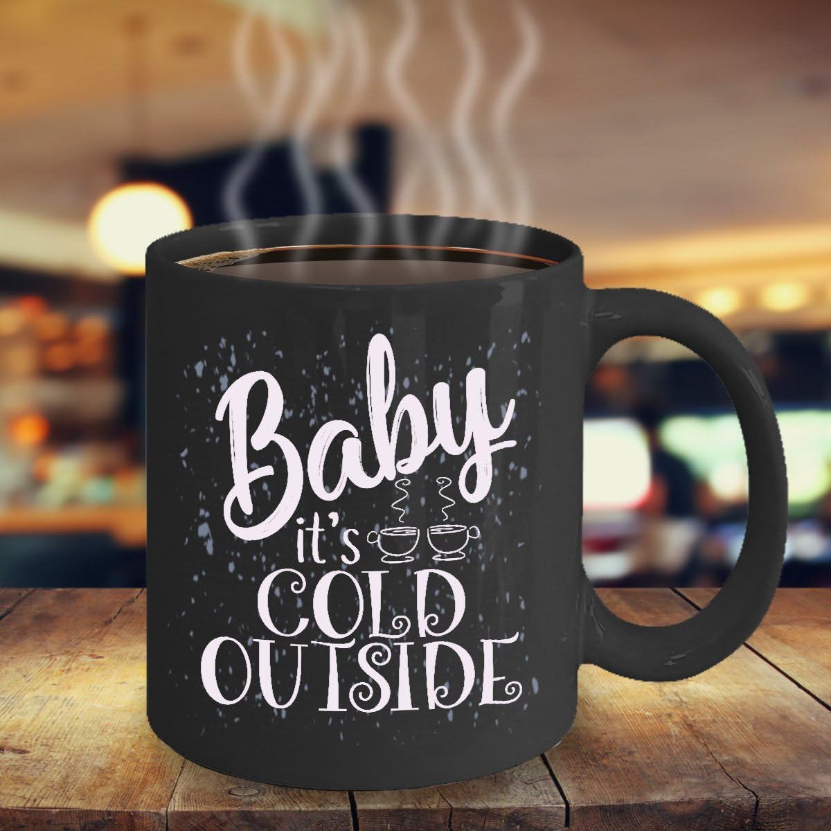 GearBubble Christmas Mug - Funny Coffee Mug - Funny Mug - Baby It's Cold Outside Mug - Gift Idea