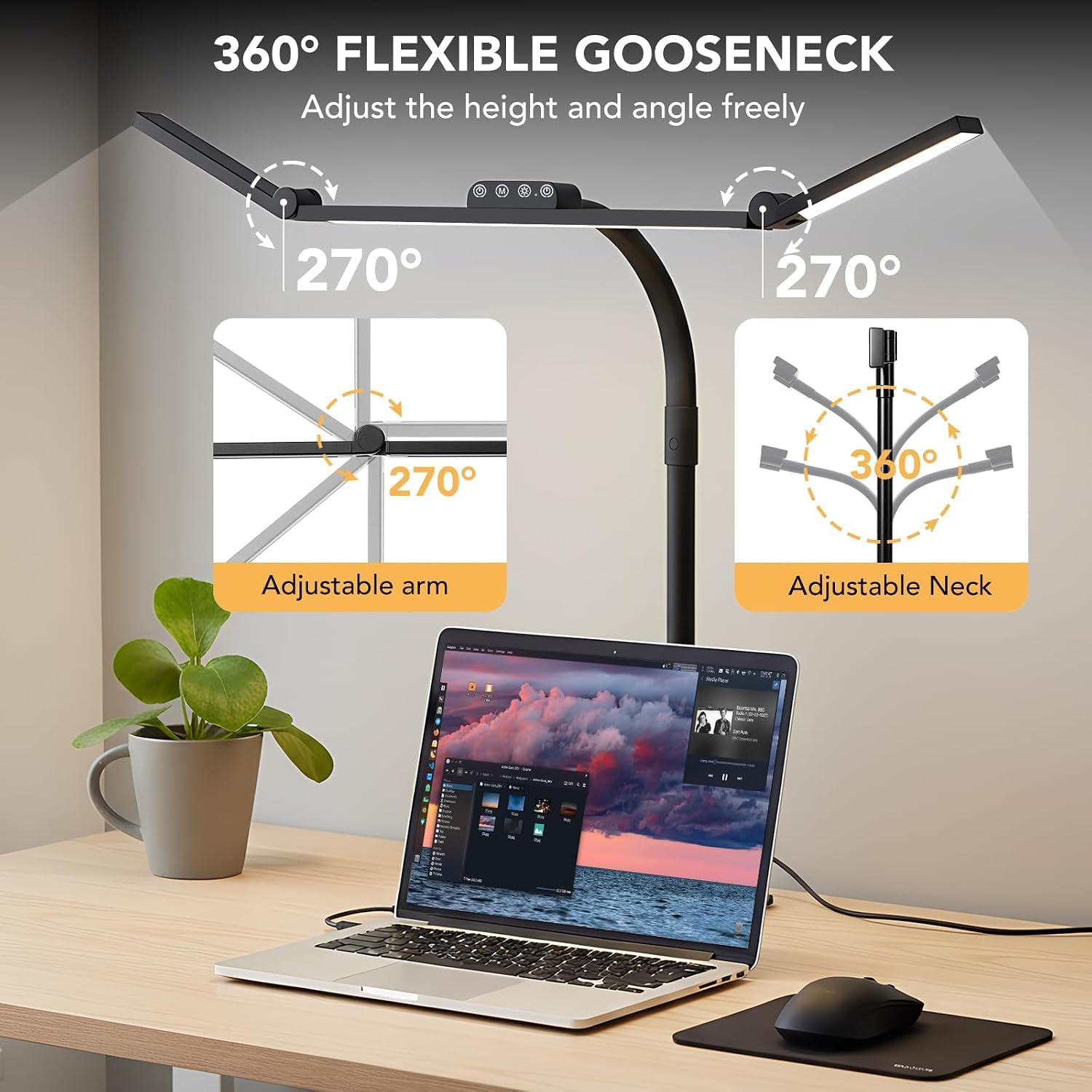 iFalarila LED Desk Lamp - Bright & Adjustable -4 iFalarila LED Desk Lamp - Bright & Adjustable -4