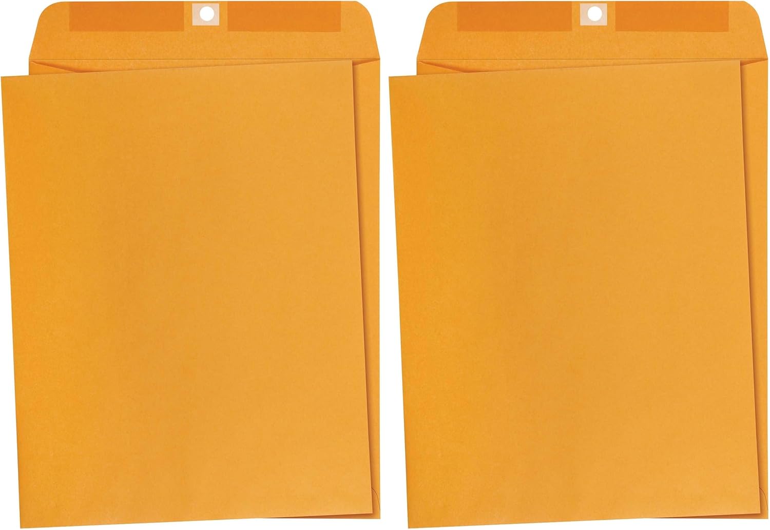 Amazon Basics Clasp Kraft Envelopes for Documents, Gummed Mailing Envelope, 9" x 12", 100-Pack