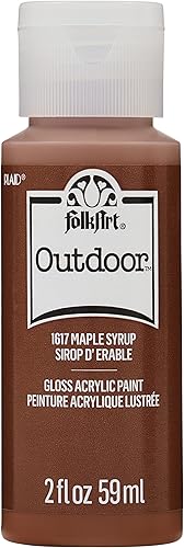 FolkArt, Jarabe de arce, pintura acrílica para exteriores de 2 onzas, 2 onzas líquidas