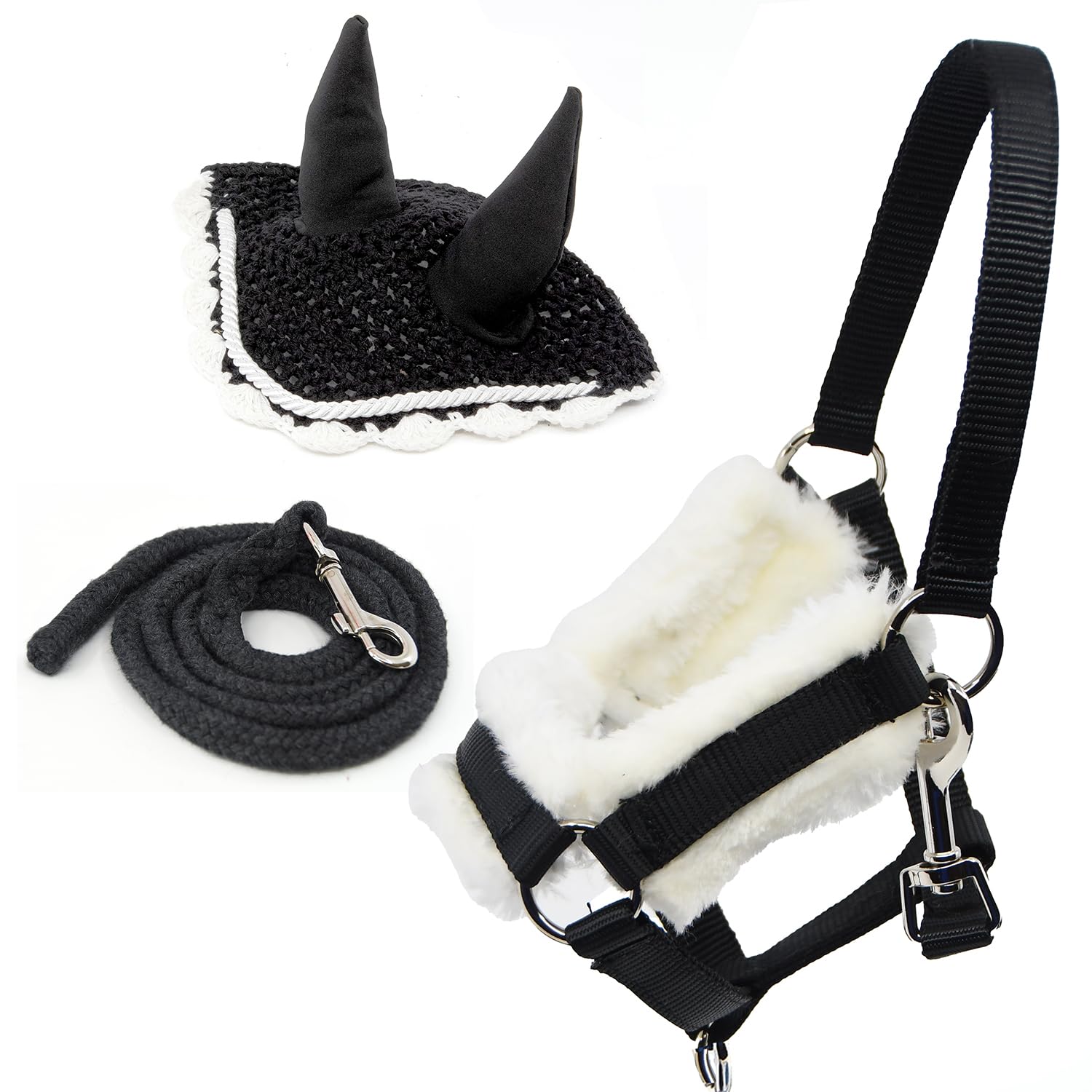Collier Poitrine équestre Collier De Poitrine équestre Cheval's - Mohair Western, Cuir Toolé, Taille Poney MB-30 Collier Poitrine Poney