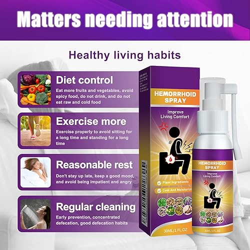 Miniatura 9 de El spray herbario para hemorroides alivia la hinchazón anal, dolor, picazón, molestias, reparación de bola de carne Broken hemorroide Spray de