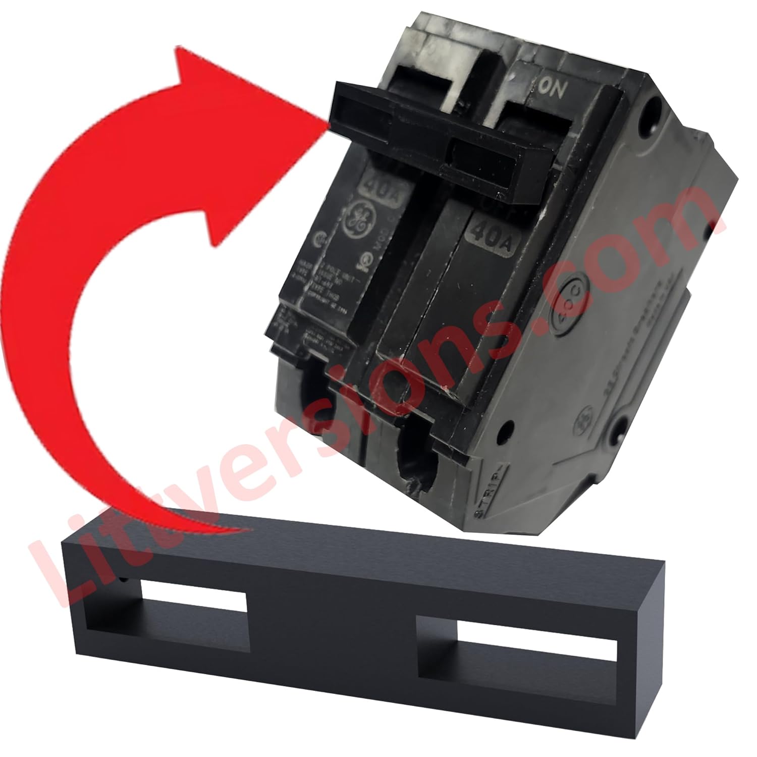 10 Pack Handle Tie Join 2 Single Pole 1" Wide Replacement for GE General Electric Electrical Breakers Common Trip Breakers Circuit Breaker THQB THQL TEYXHT2 TEYD TEYL TEYH