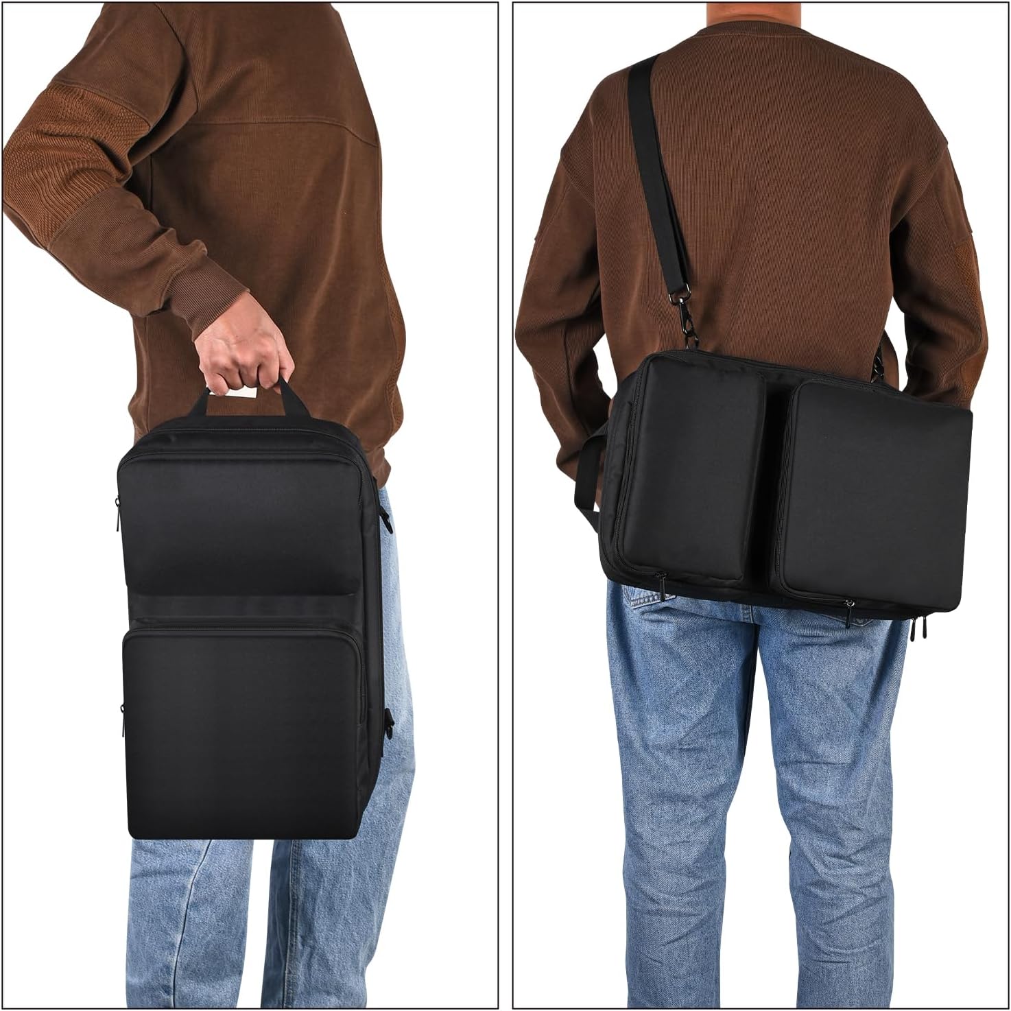 DJ Controller Case Compatible with DDJ-FLX2, Pioneer DDJ-200, DDJ-WeGO4-K, Hercules Inpulse 200, 200 MK2, Travel Bag with Adjustable Shoulder Strap for DJ Controller