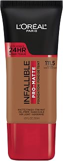 L'Oreal Paris Cosmetics Makeup Infallible Pro-Matte Liquid Longwear Foundation, Nutmeg, 1 fl oz