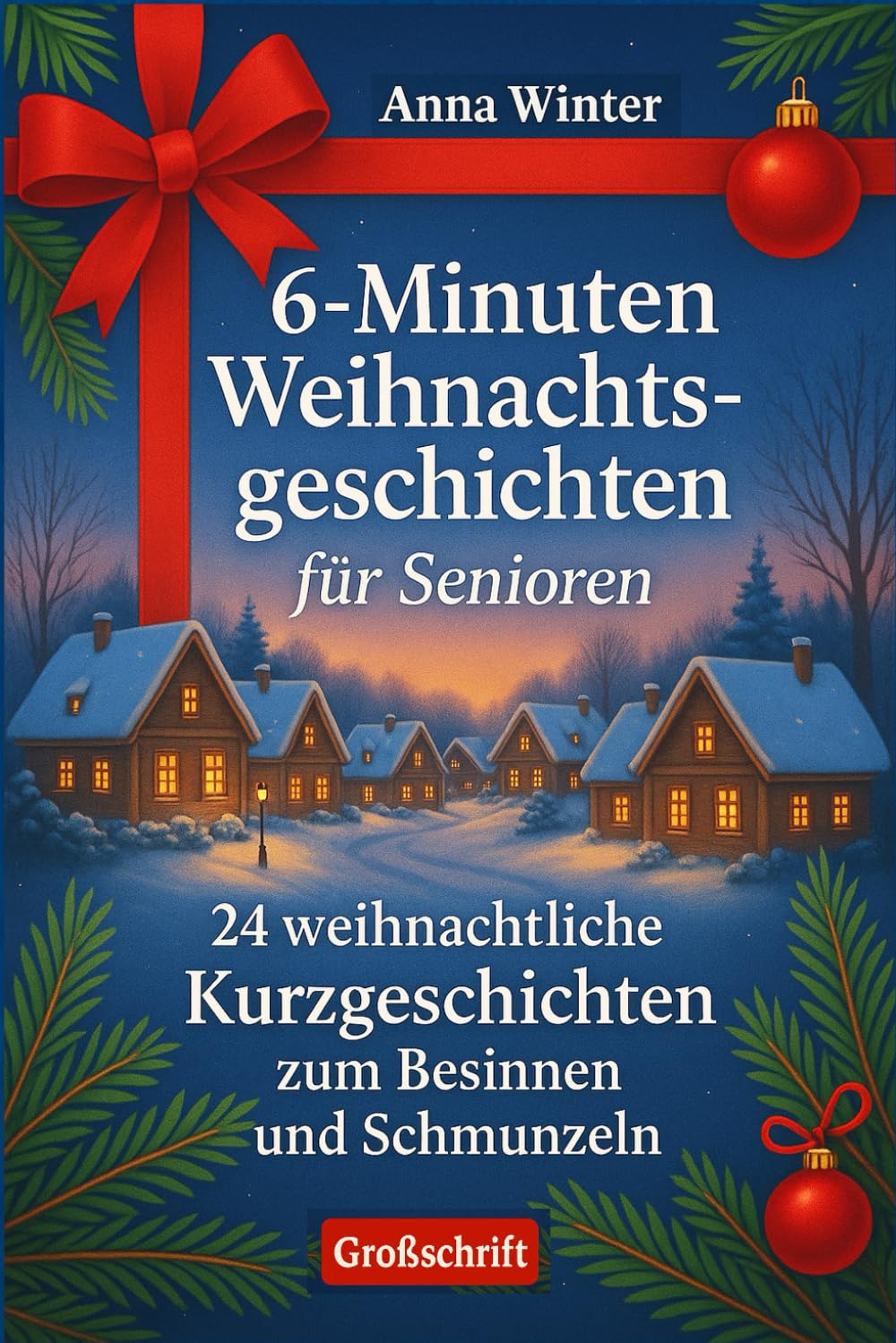 Weihnachtsgeschichten für Senioren und Seniorinnen - 24 besinnliche & humorvolle Kurzgeschichten in Großschrift Großdruck