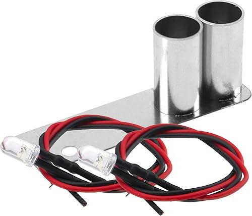 Miniatura 2 de ShareGoo - Tubo de escape de simulación de metal LED modificado compatible con Traxxas HPI HSP 94123 Sakura D4 Tamiya TT01 110 RC Drift Car (estilo