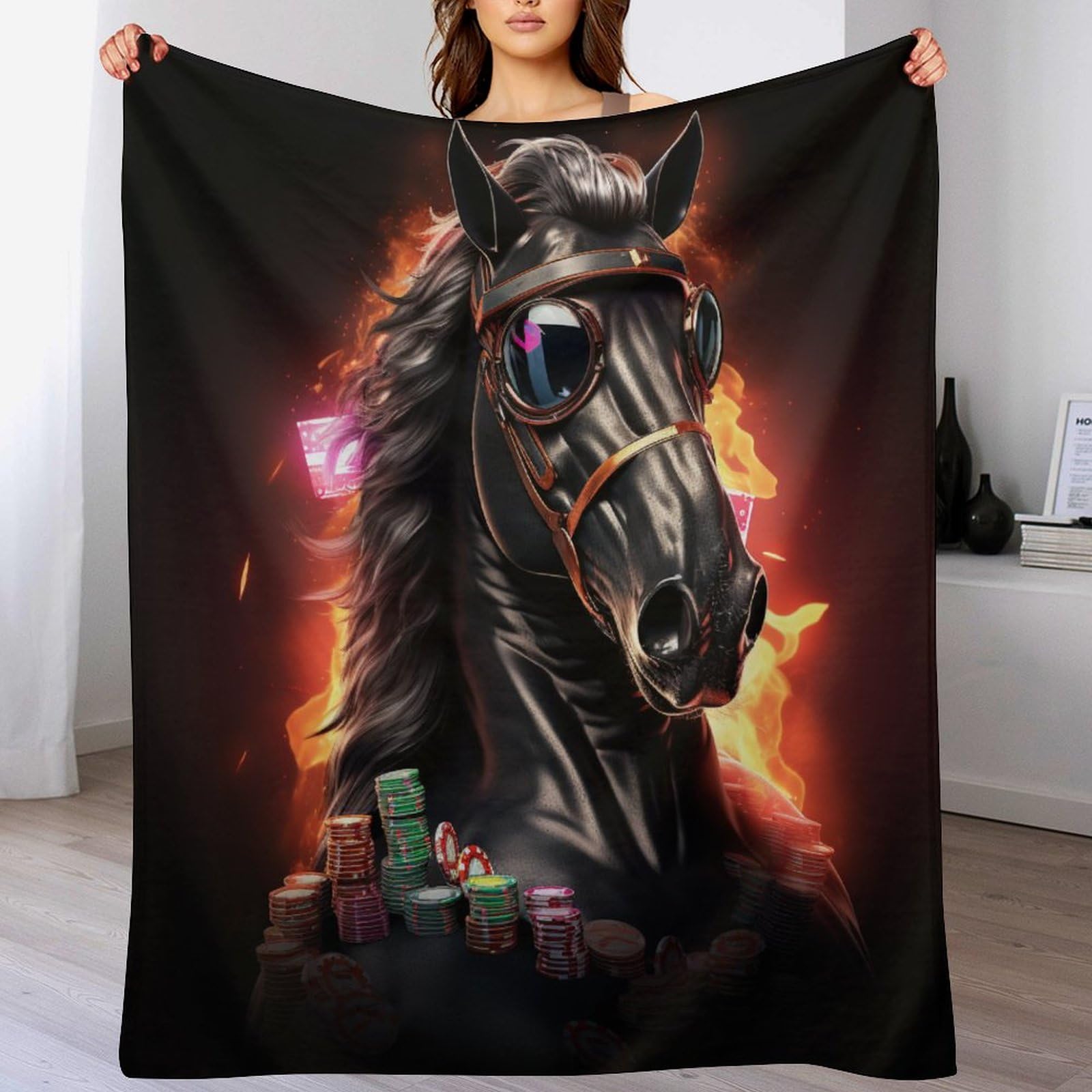 Couverture polaire cheval, le plaid doux pour des moments cocooning
