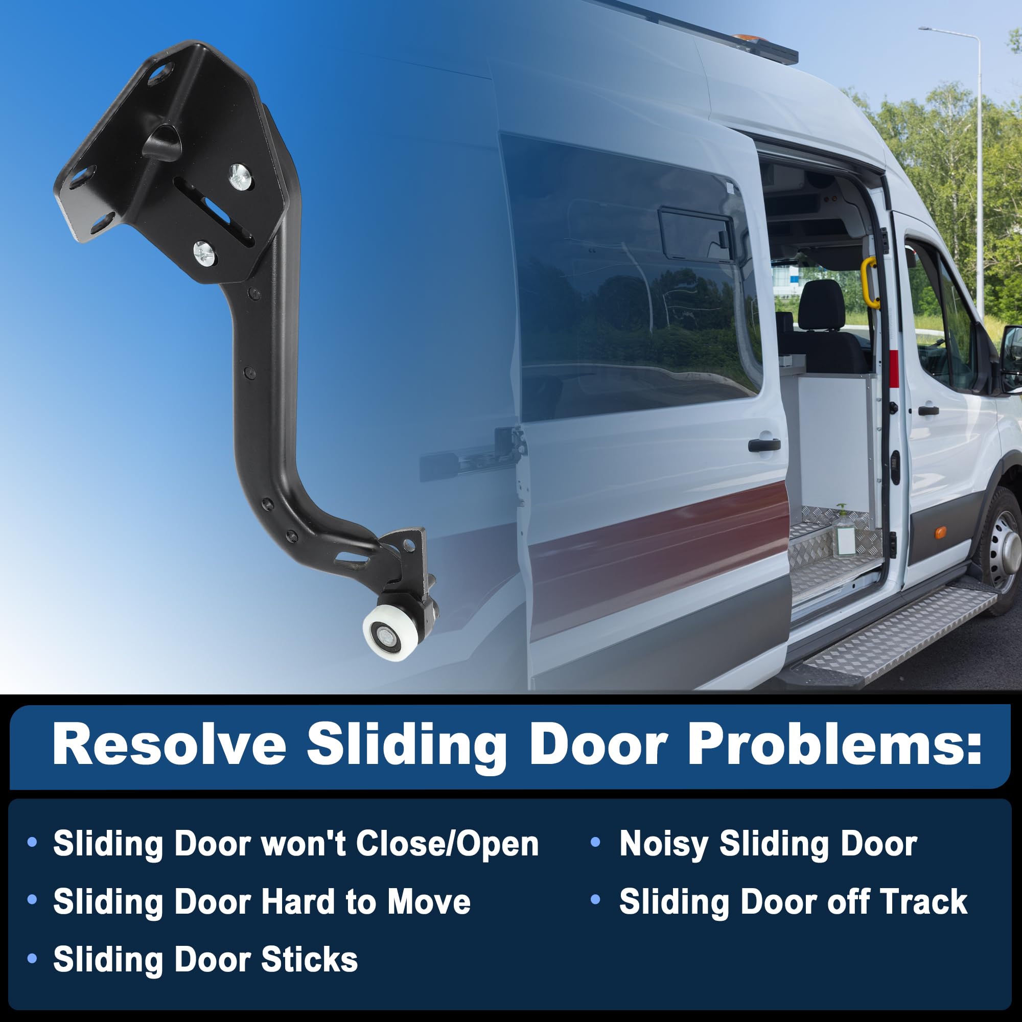 Motoforti Schiebetürrolle Untere Halterung Für Mercedes Sprinter 19-23
