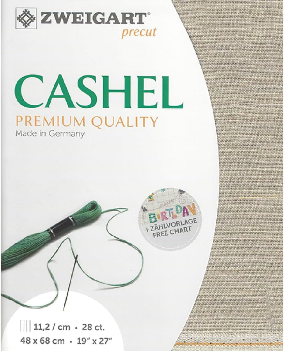 Zweigart Precut Cashel col.53 Fabric Cut, 48 x 68 cm