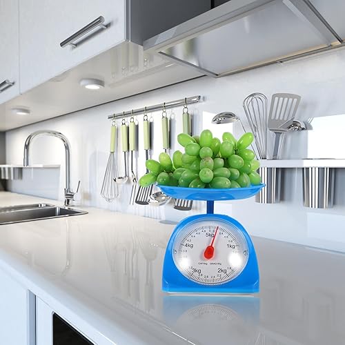 Miniatura 7 de Zerodeko Báscula profesional para hornear multifunción con bandeja de 6.3 pulgadas analógica mecánica para medición precisa de gramos y onzas