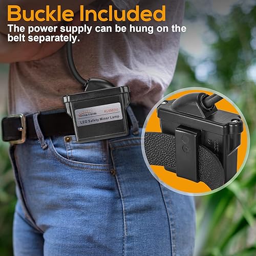 Miniatura 2 de Huntinhg Friends KL6M(H) 18650 - Lámpara LED para minería (resistente al agua, a prueba de explosión, 1 + 2 ledes)