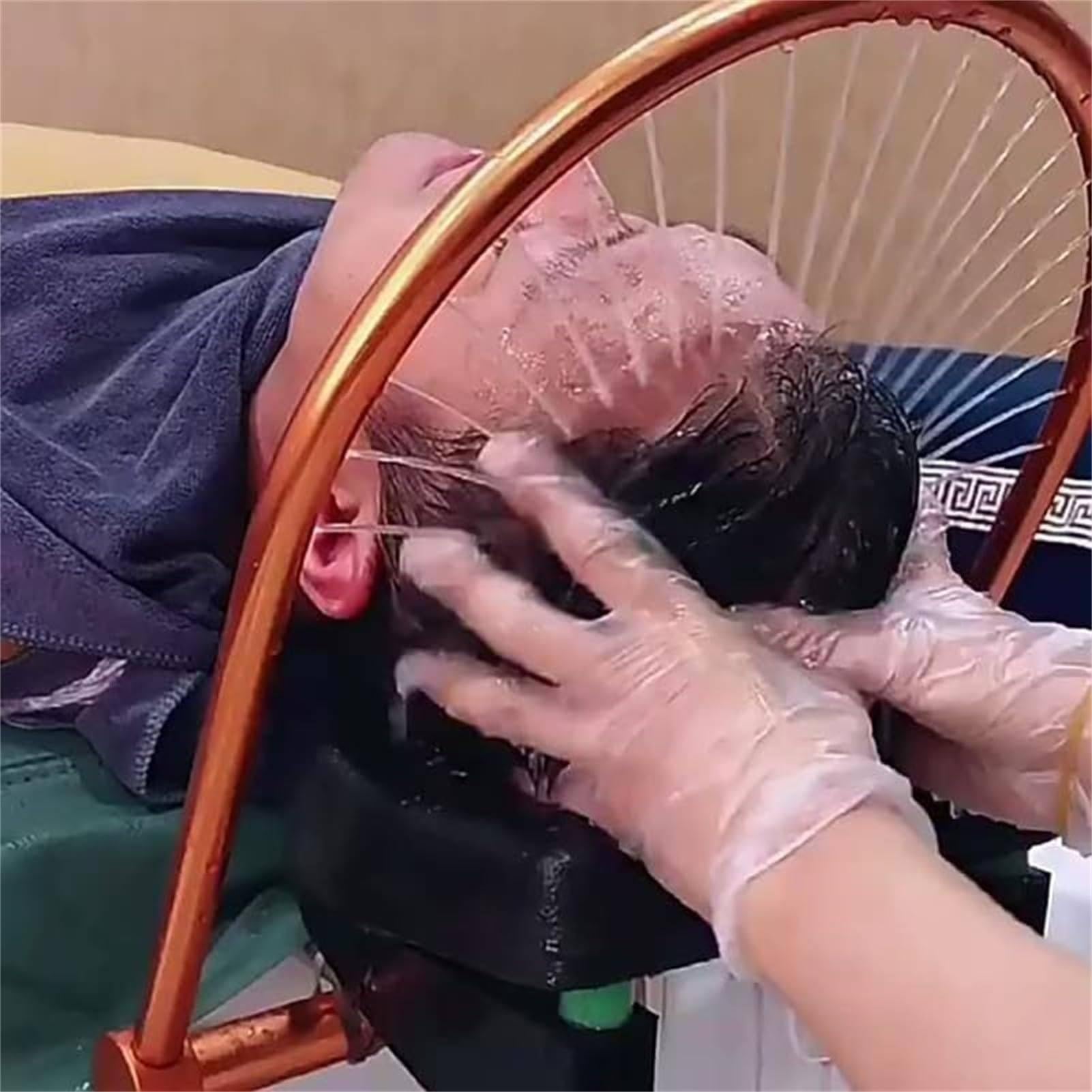 Profesjonalna rama cyrkulacji wody Head Spa z regulowaną głowicą o 180° sprzęt spa 21 wylotów wody i wyposażenie salonu nadaje się do większości umywalek szamponowych