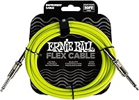 Vista 12 de Ernie Ball - Cable de instrumento Flex recto/recto de 20 pies - Rosa