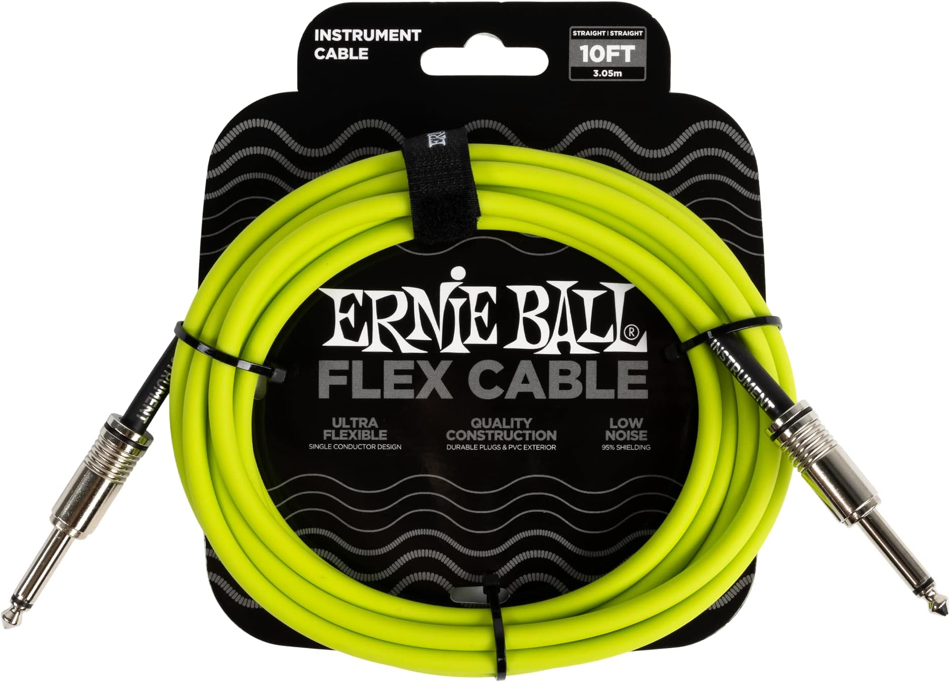 – Flex Instrument Cable Straight/Straight 10ft - Green