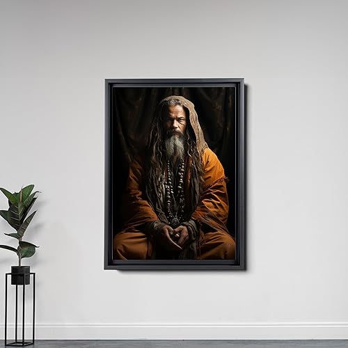 Miniatura 7 de Black White Wolf Beast Print Wall Art Decor, Wolves Wall Decor Art Canvas Print Poster, Human and Nature Animal Pictures Paintings Wall, Murals