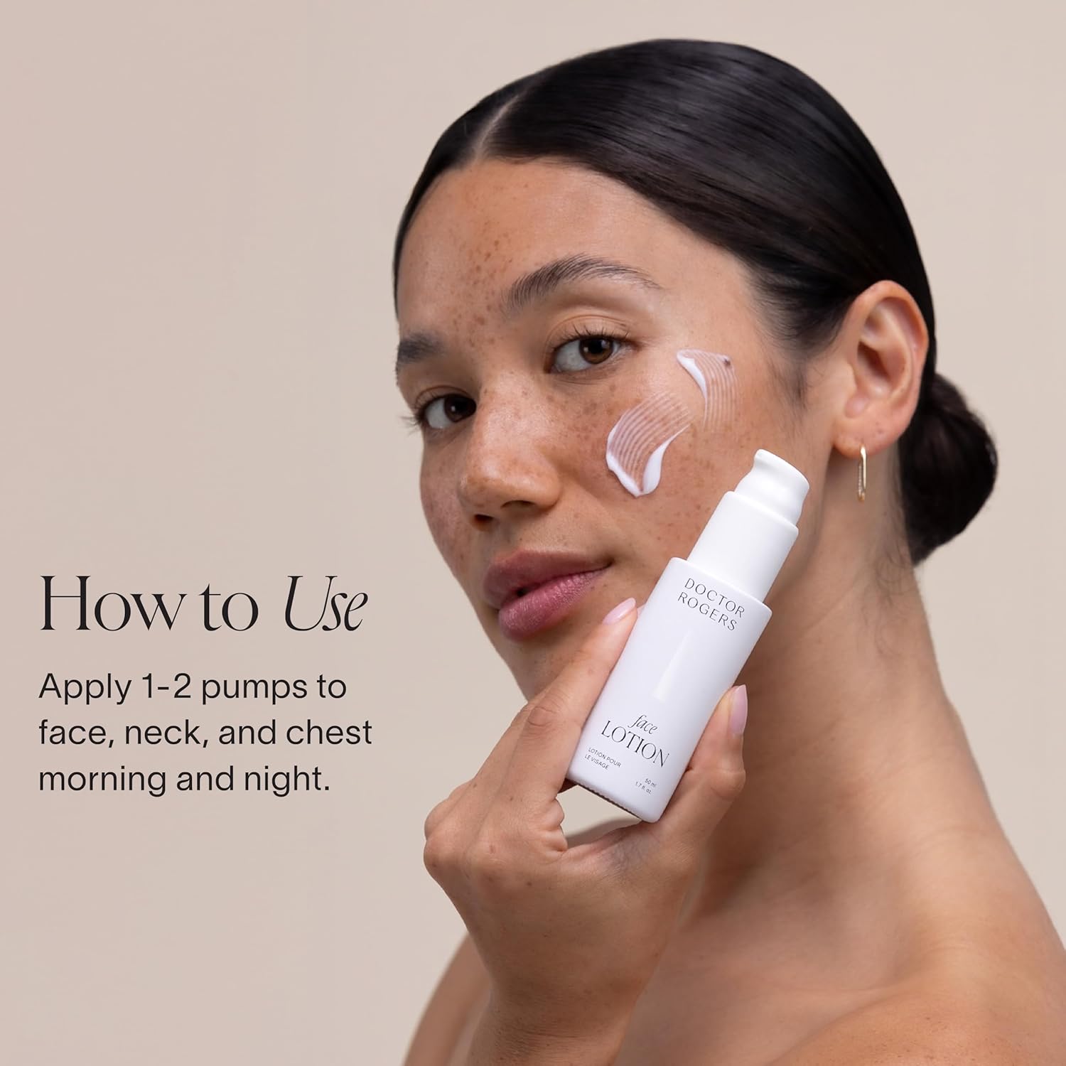 Doctor Rogers Face Lotion. Unscented Moisturizing Lotion for Sensitive Skin. Lightweight Hydration. Moisturize & Strengthen Skin, Fragrance & Paraben Free 1.7 Ounce (50ml) - Image 4