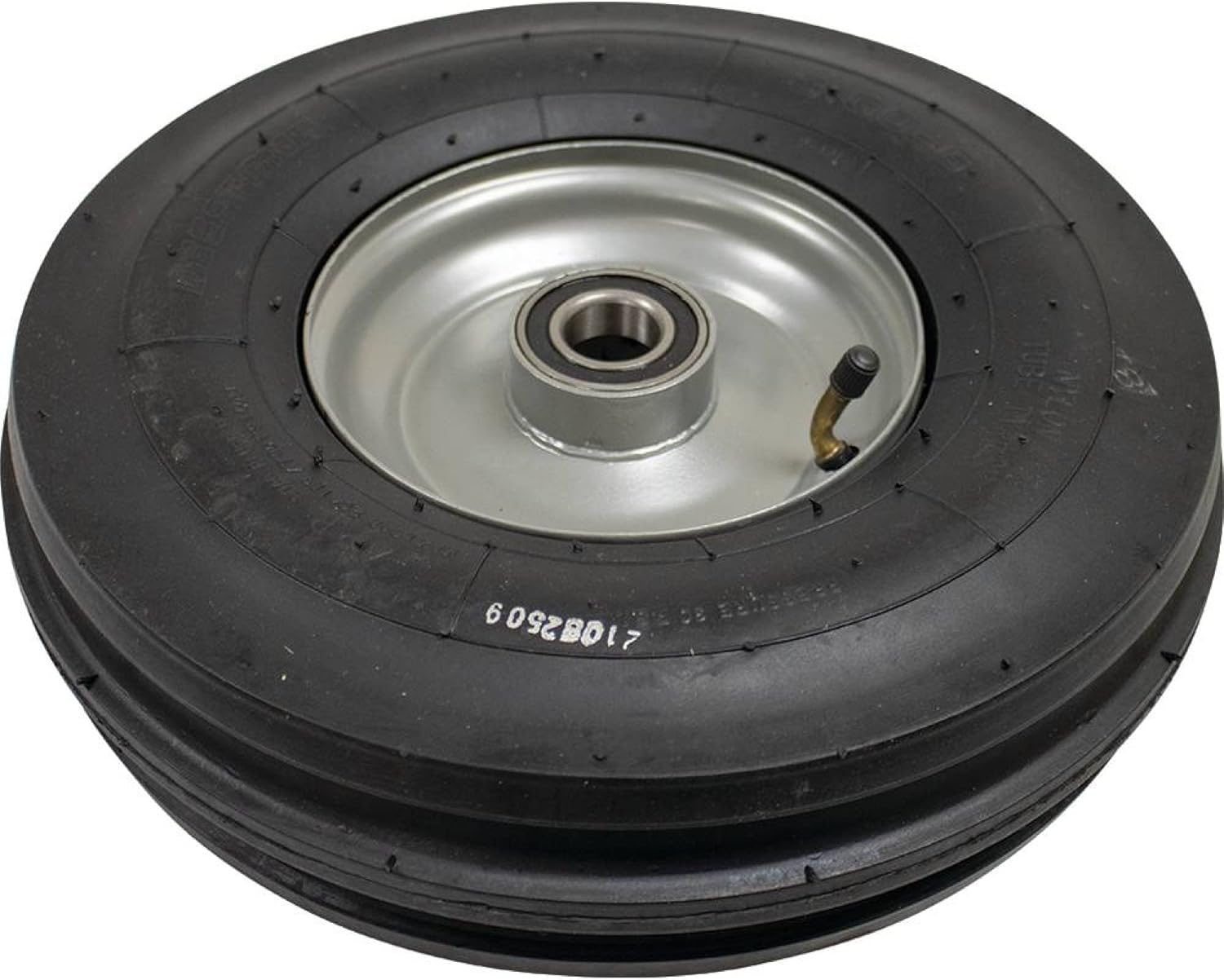 Rareelectrical 3.50-6 Tedder Tire And Wheel Assembly 4-Ply Tri-Rib Compatible With Kuhn John Deere New Holland Galfre Vermeer Sitrex Tonutti Rossi 1" Bore 6205-2Rs Bearings Baler Tedder