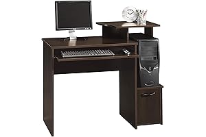 Sauder Beginnings Small Computer Desk with Drawer and Printer Shelf