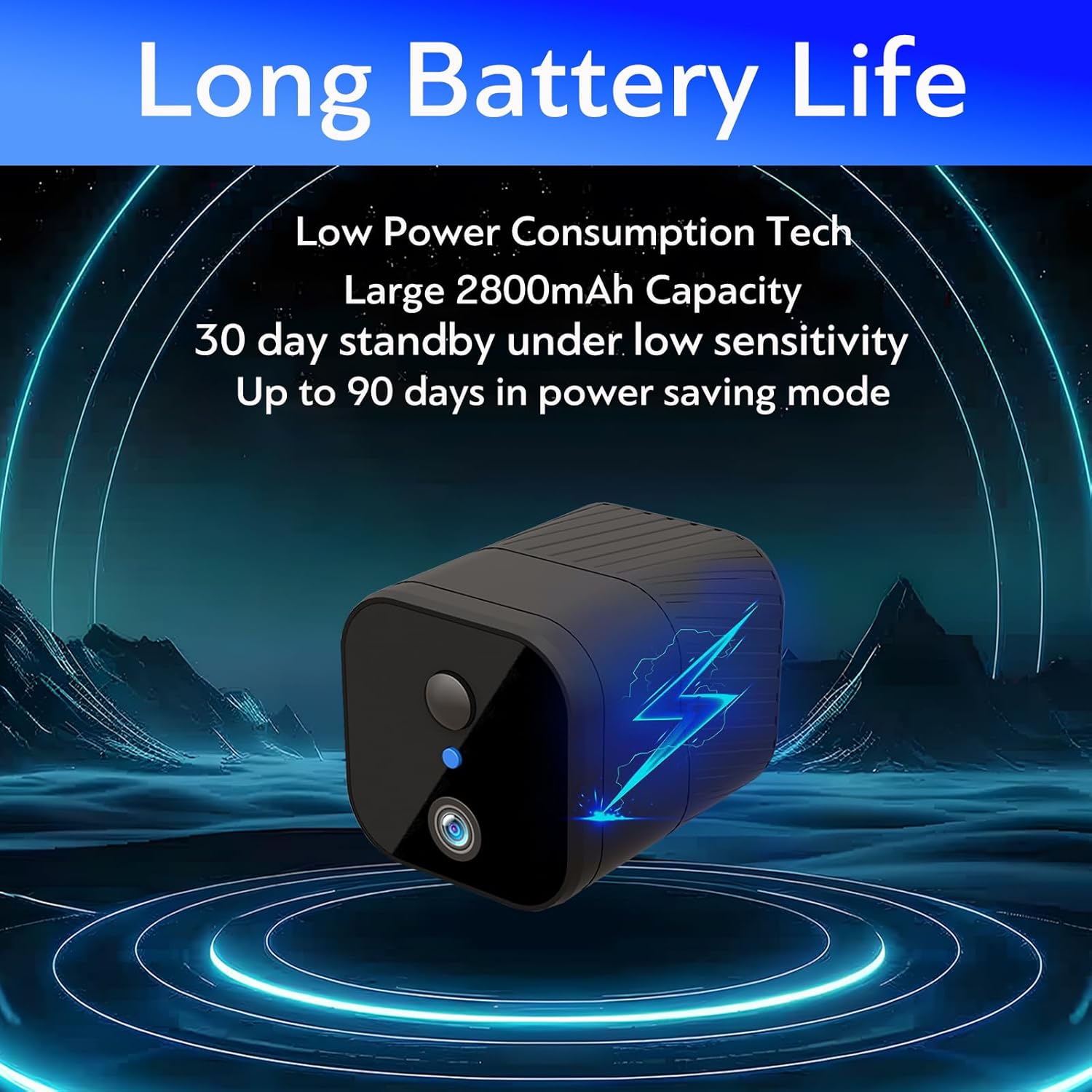 4G LTE Cellular Security Camera, Small 2K HD Wireless No WiFi Needed IR Night Vision PIR Motion Detection 90-Day Battery Life Portable Compact Mini Camera Built-in Sim Card (with 64GB SD Card)