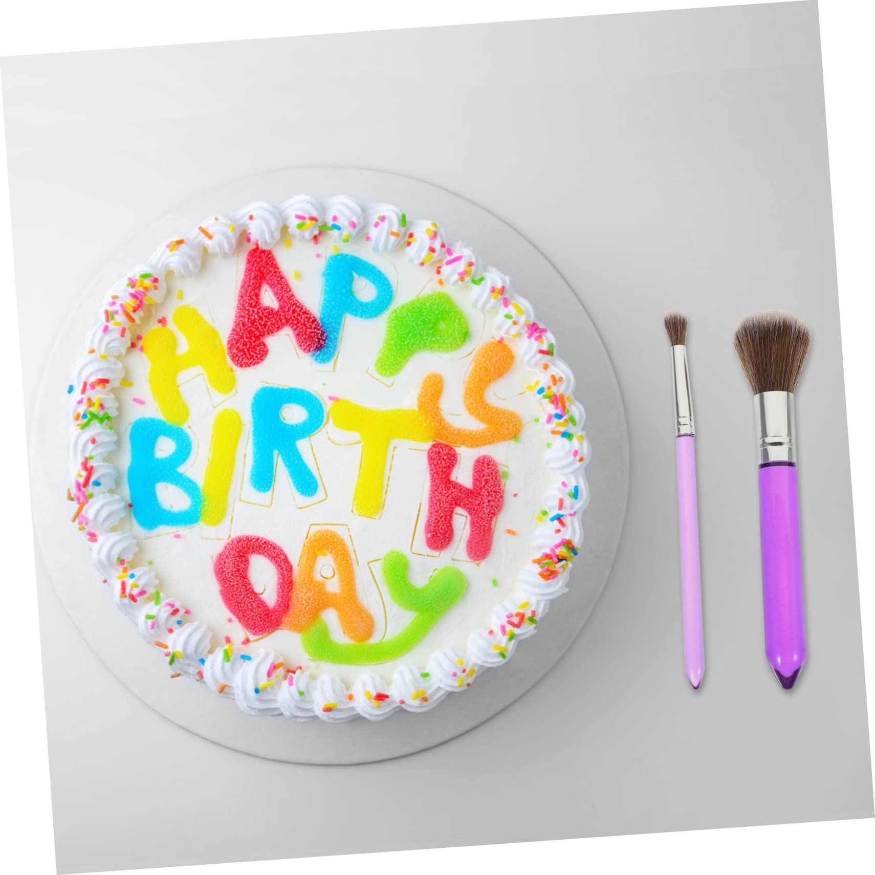 Sewroro 8stücke Kuchen Dekoration Pinsel Für Fondant Und Kekse Lebensmittelechte Farbwerkzeuge Für Kreative Tortendekoration Und Backen Für Profis Und Anfänger