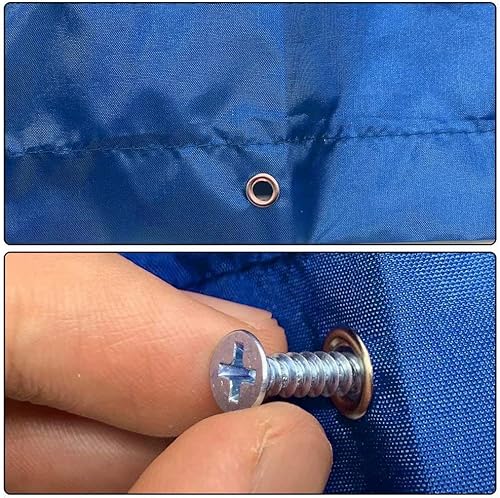 Miniatura 6 de Juego de columpio de techo para patio de recreo para niños, lona de repuesto de toldo de 52 x 90 pulgadas, cubierta de lona de repuesto, cubierta de