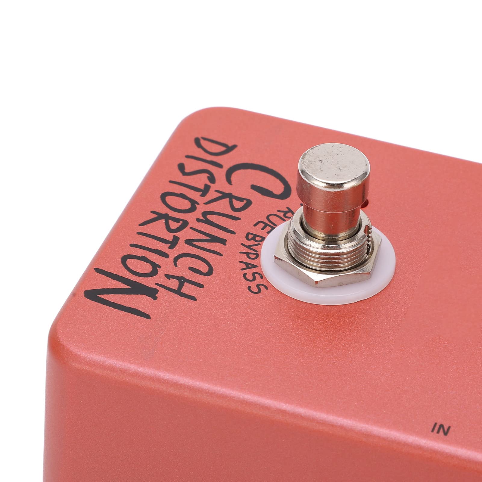 Pedale distorsione Pedale effetto per chitarra British Rock Metal True Bypass Design compatto rosso scuro Custodia interamente in metallo per musicisti di chitarristi elettrici