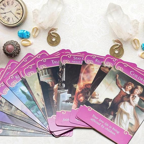 Tarot Card, Classic Love & Romance Oracle Deck, 44 Cards with Guide Book,Love Oracle Card, Tarot Cards with Guide Book, Yes or No Answers (Romance Angels)