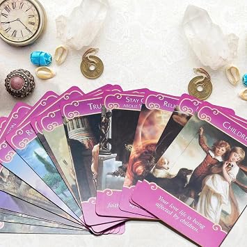 Tarot Card, Classic Love & Romance Oracle Deck, 44 Cards with Guide Book,Love Oracle Card, Tarot Cards with Guide Book, Yes or No Answers (Romance Angels)