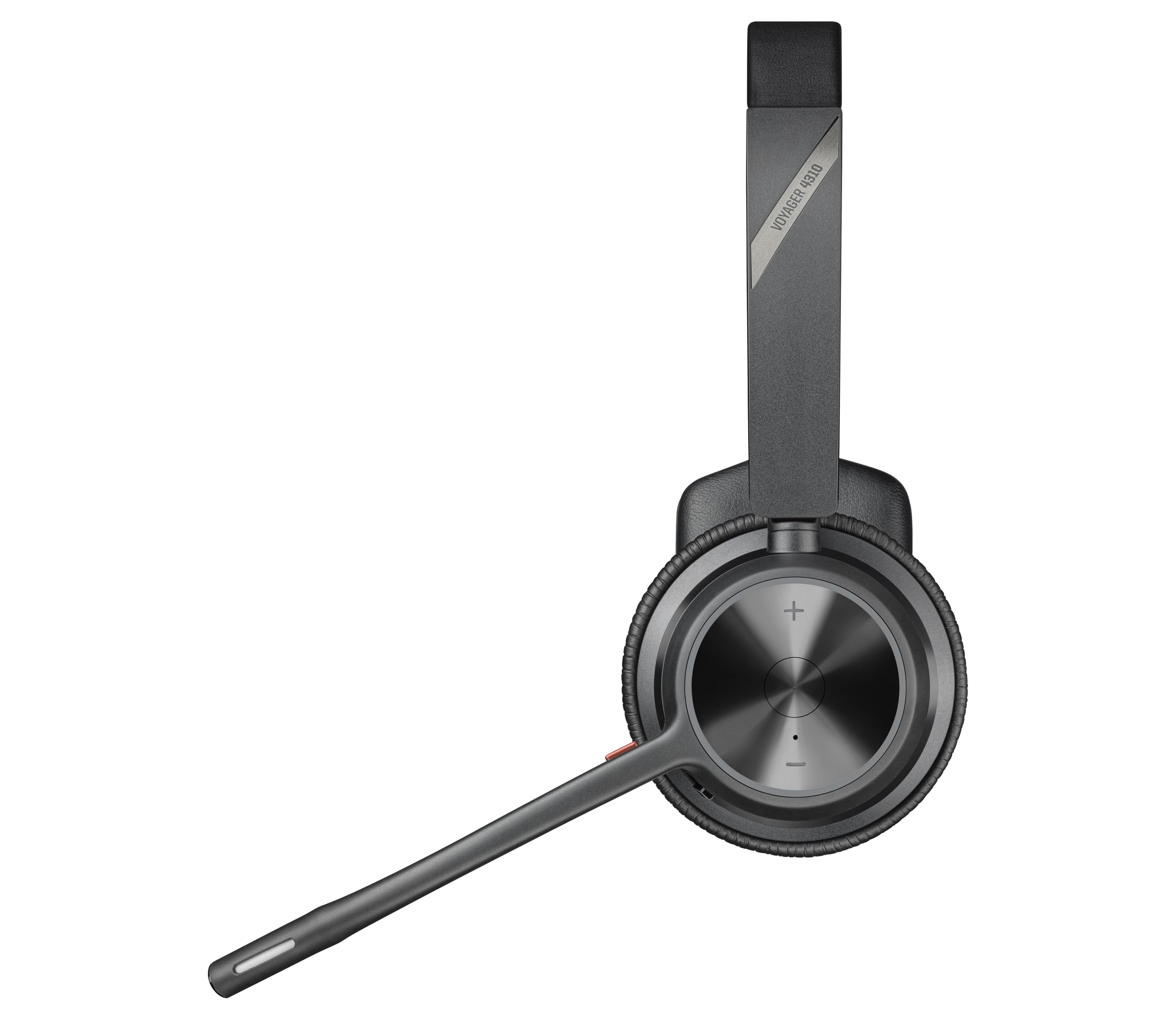 Poly Voyager 4310, schnurloses UC-Headset und Ladestation – Ein-Ohr-Bluetooth-Headset mit Noise Cancelling-Mikrofonarm – Verbindung mit PC/Mac/Mobiltelefon – Kompatibel mit Teams, Zoom und mehr