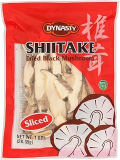 Dynasty Sliced Shiitake Mushrooms, 1 oz - Premium Dried Mushrooms for Authentic Asian Recipes