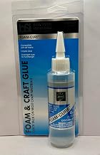 Bob Smith Foam-Cure Craft Glue, Crystal Clear, EPP & EPO Foam Compatible, 15-30 Min Cure Time. Qty:4oz. BSI, Hobby Bolts. RC Airplane Glue.