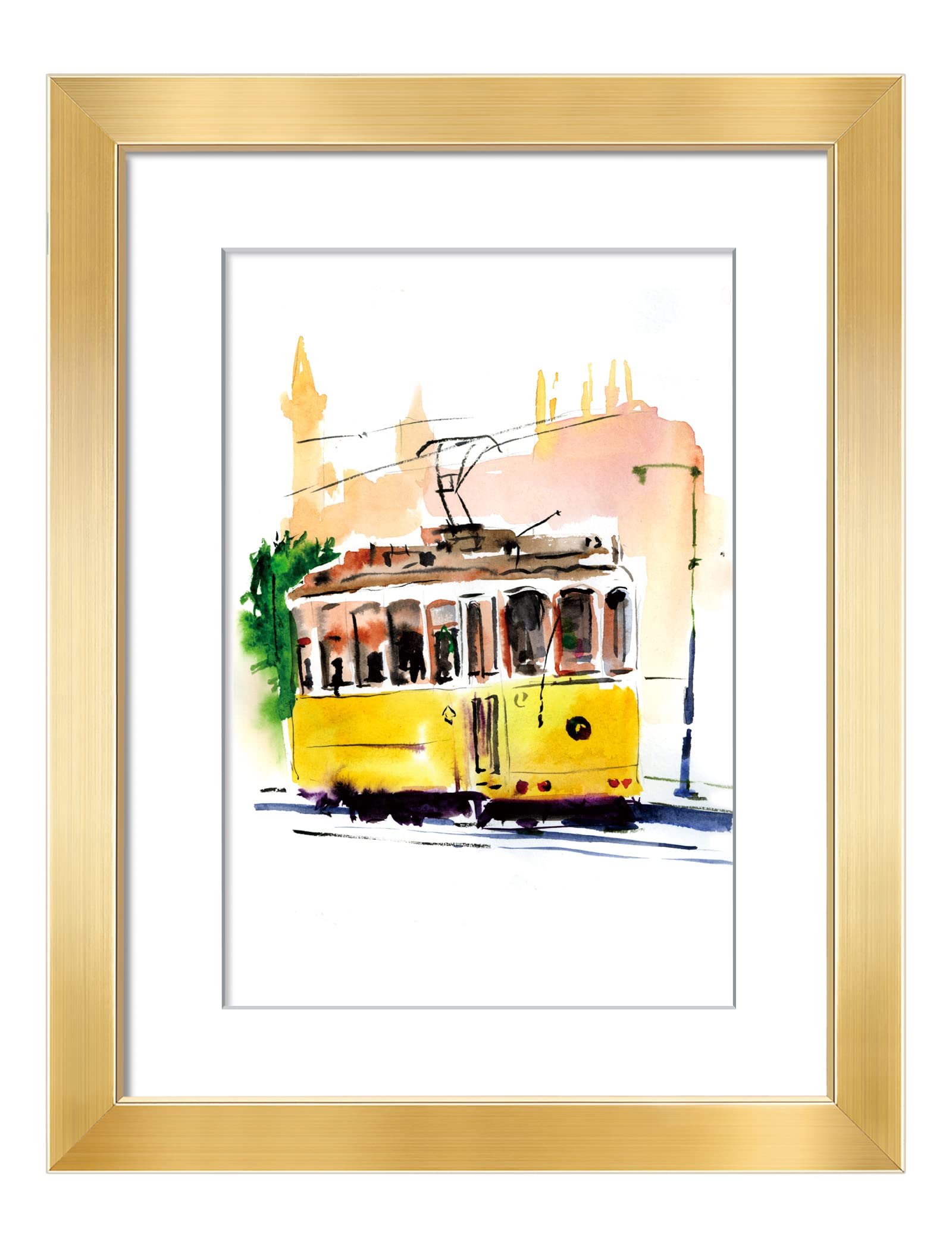 Annecy 8x10 Picture Frames (1 Pack, Gold), Simple Designed Photo Frame, For Pictures 8x10 for Wall Mounting, Classic Simple Home Office Decor