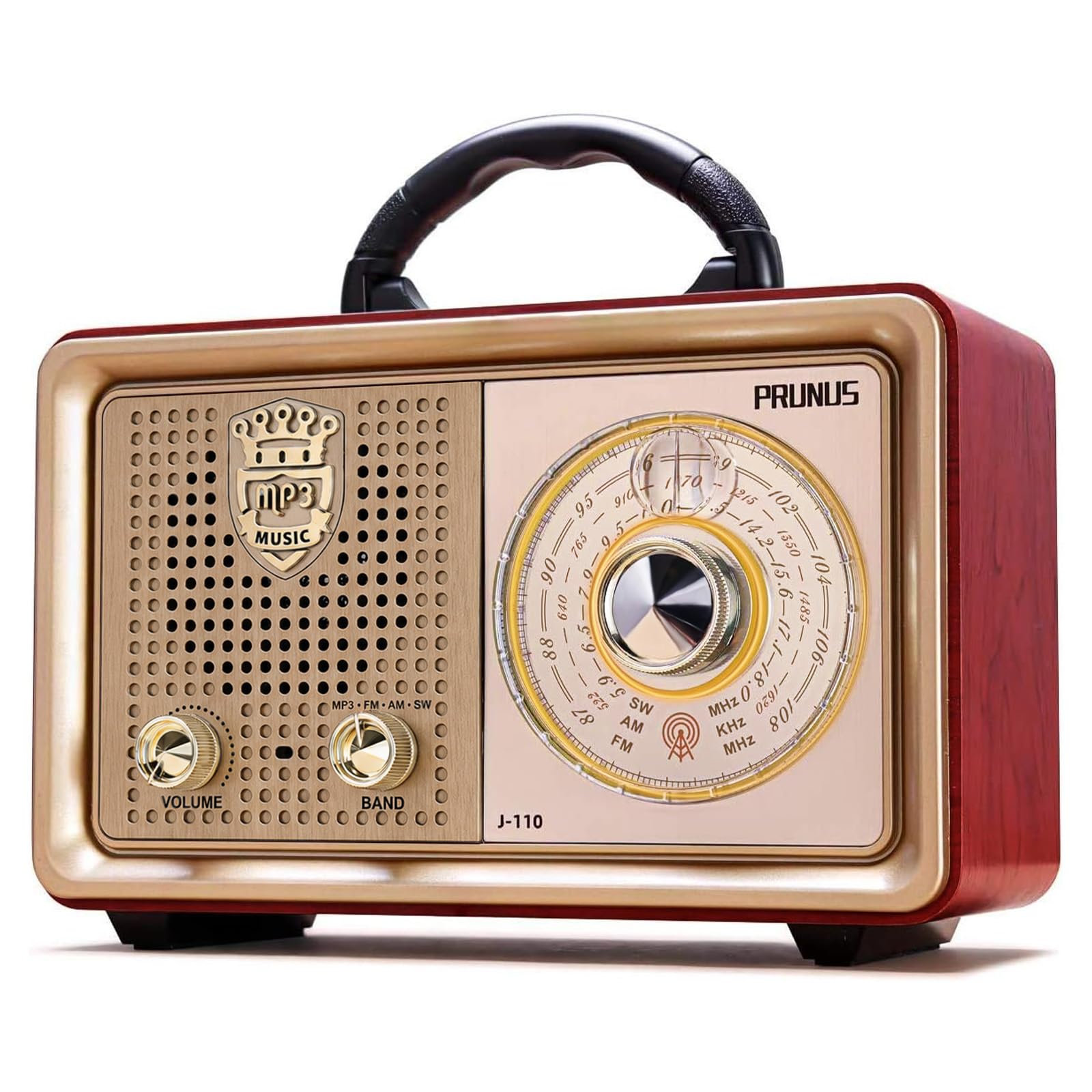 PRUNUS J-110 Radio Portable AM FM, Plug in Wall AC Power&amp;Battery Operated